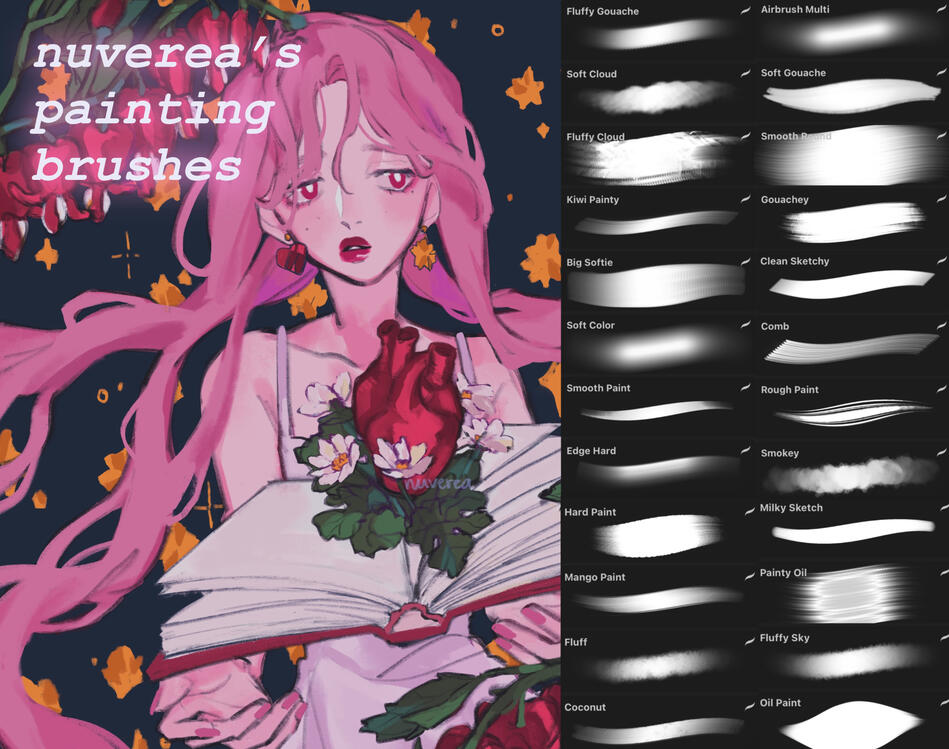 nuverea's painting brushes