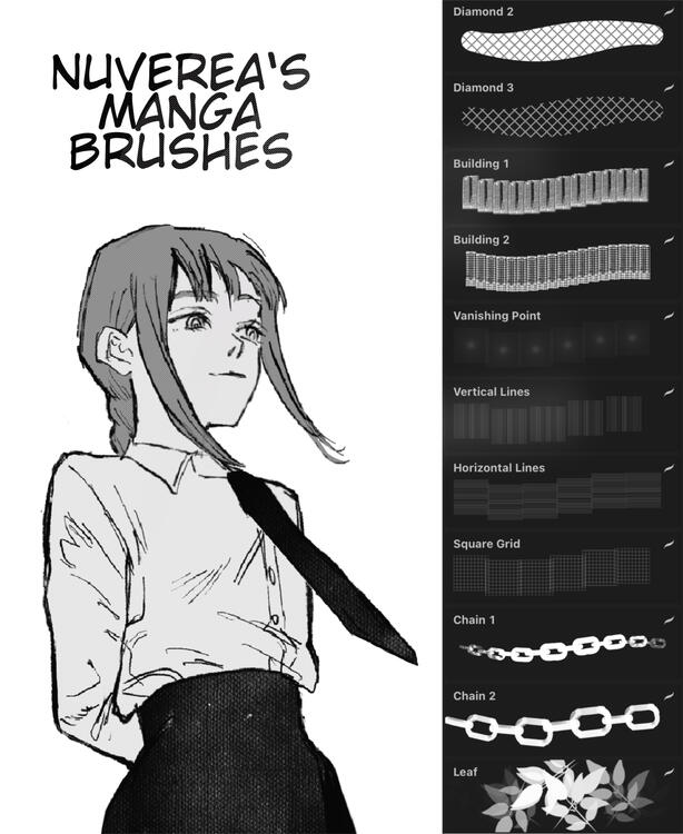 nuverea's manga brushes